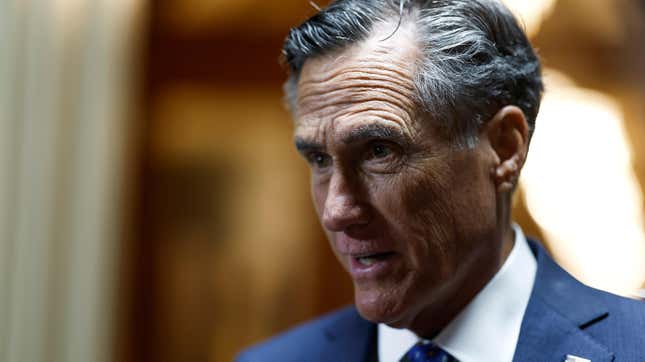 Photo of Utah Republican Senator Mitt Romney from February 13, 2023.