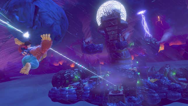 A screenshot of Donkey Kong Banaza shows off the game. 