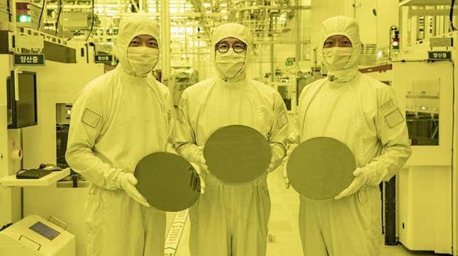 Samsung 3nm wafer photo