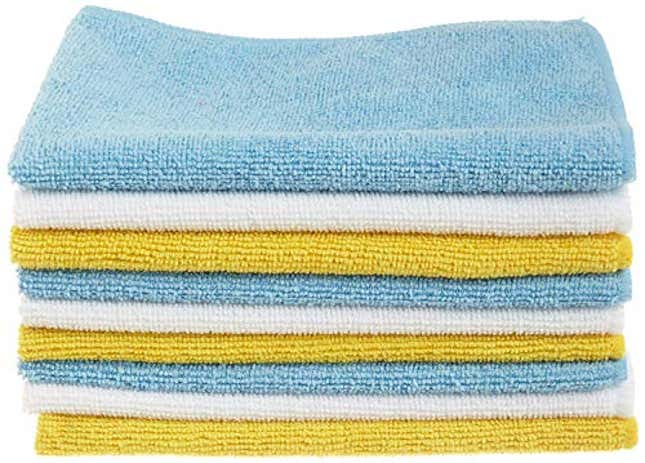 Image for article titled Amazon Basics Microfiber Cleaning Cloths, Now 23% Off