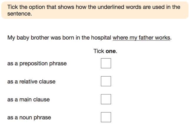 SATs question 14