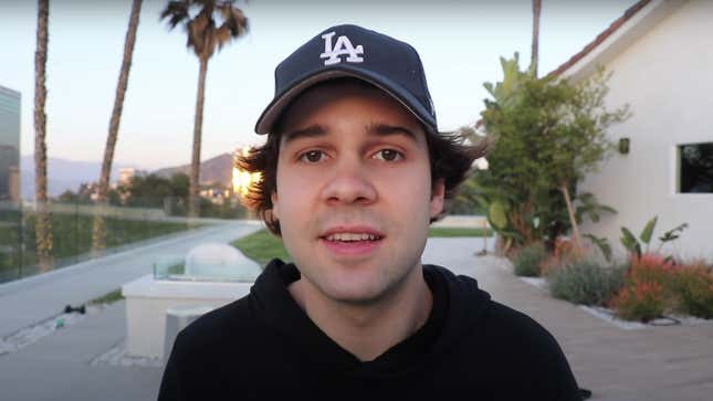 YouTuber David Dobrik in a still from one of his videos.