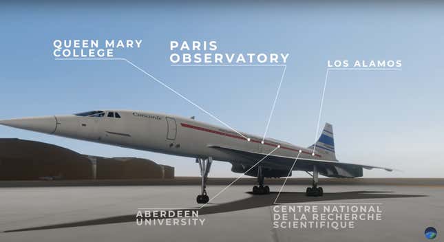 Concorde eclipse rendering. 