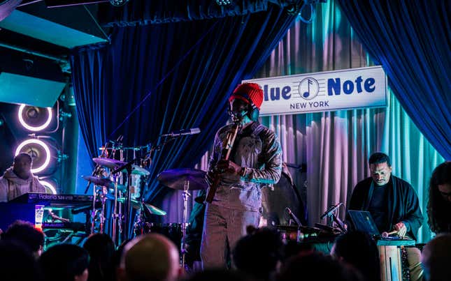 Andre 3000 performing at Blue Note Cafe