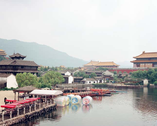 A scale model of Beijing’s Imperial Palaces of the Ming and Qing Dynasties, at Hengdian World Studios in Yiwu, Zhejiang province.