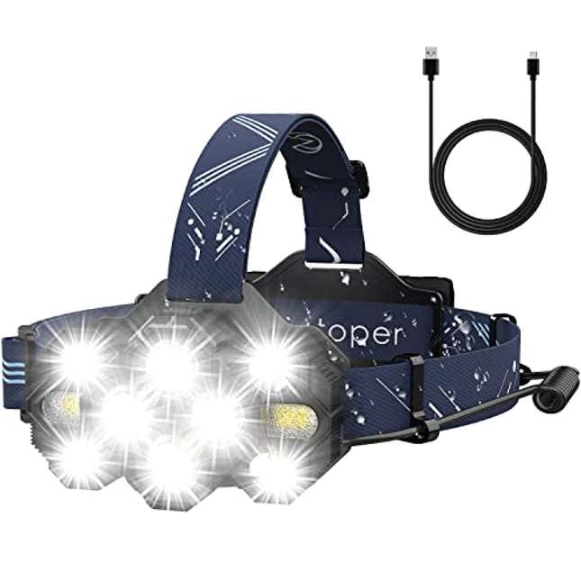 Image for article titled Illuminate Your Nights Vividly with Victoper Waterproof Headlamp, 23% Off Today