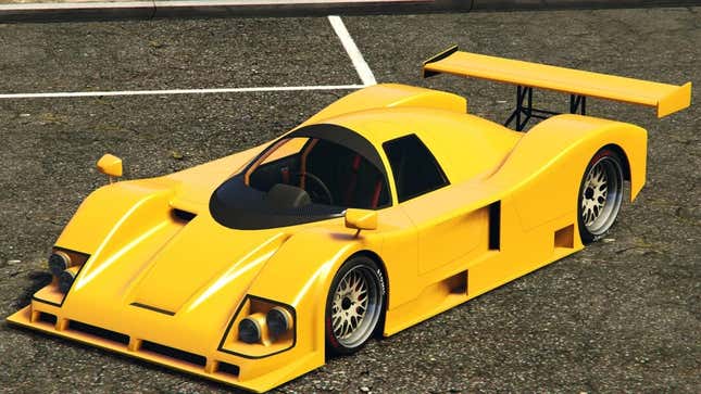 A screenshot of the car as seen in GTA Online. 