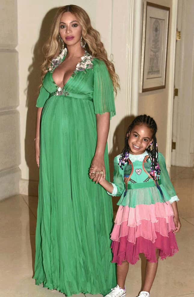 Image for article titled Hey Haters, Check out Blue Ivy&#39;s Best Looks ... Since Birth