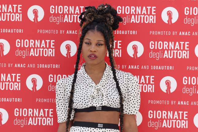 Dominique Fishback attends a photocall for the MiuMiu Women’s Tales during the Venice Days at the 80th Venice International Film Festival on September 03, 2023 in Venice, Italy.