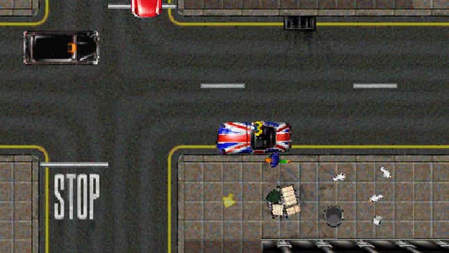 A screenshot shows a car in GTA London DLC. 