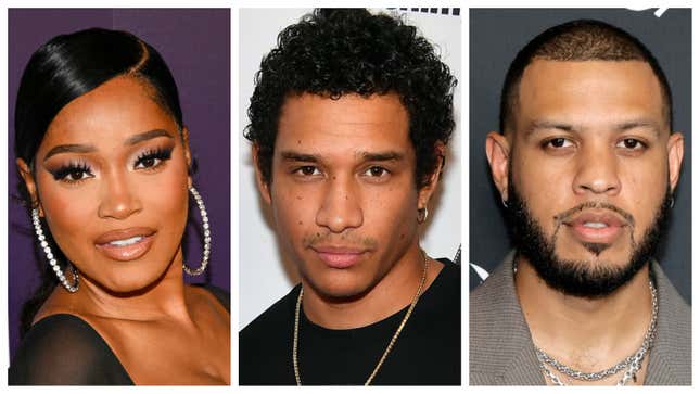 Keke Palmer, left; Darius Jackson, Sarunas Jackson.