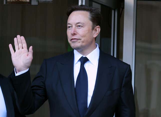 X owner and chief technology officer, Elon Musk