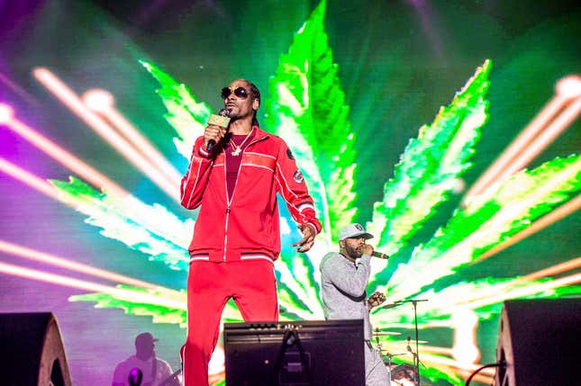 In Snoop Dogg's cookbook, he's a lifestyle guru like Martha Stewart