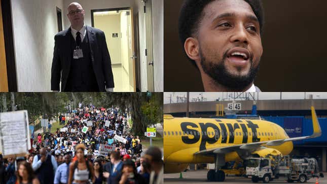 Image for article titled Texas ICE Attorney Accused Of Running &#39;Racist&#39; X Account, Black Baltimore Mayor Responds To Scathingly Racist DM, Video Of Spirit Airlines Brawl At ATL Airport Goes Viral, Social Media Challenge Allegedly Kills 13-Year-Old Black California Boy And More