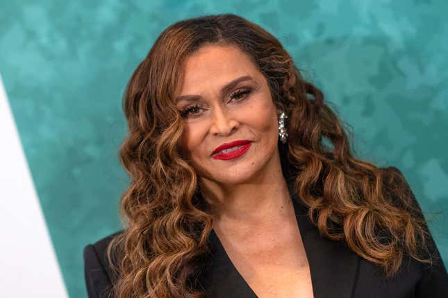 Tina Knowles arrives for the 18th Annual Hammer Museum Gala in the Garden at the Hammer museum in Los Angeles, California, October 8, 2022.