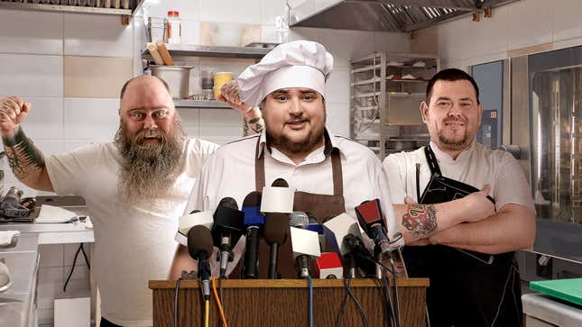 Image for article titled Nation’s Burly Chefs Announce Plans To Cover Their Meaty Hands In Tattoos