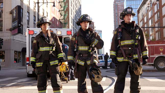 Image for article titled Lackluster New Season Of ‘Chicago Fire’ Nothing But Characters Nonchalantly Responding To False Alarms