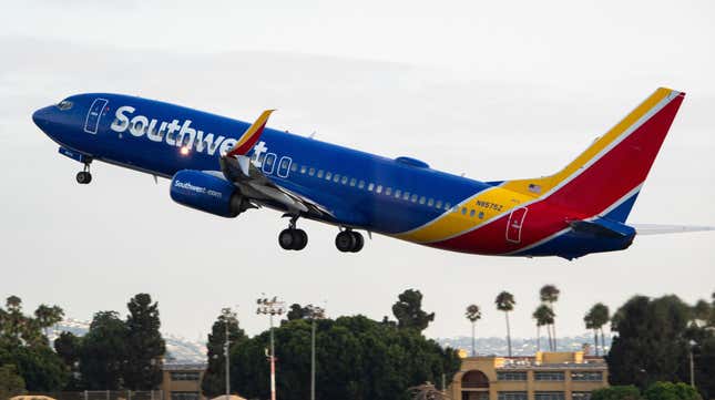 Un avión de Southwest Airlines