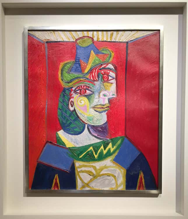 Picasso's "Buste de femme (Femme à la résille)"
