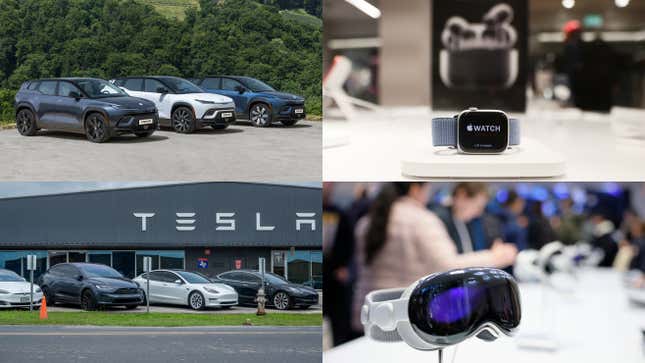 Image for article titled An Apple battery breakthrough, Tesla's America, and Fisker fails: Tech news roundup