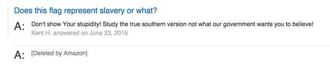 Image for article titled Amazon reviewers have a lot to say about the company’s Confederate flag merchandise