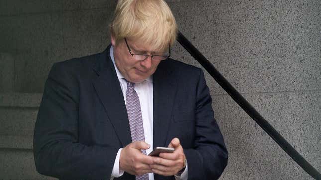 Image for article titled Boris Johnson Left His Cell Phone Number on the Internet for 15 Years, Screened Our Call :(