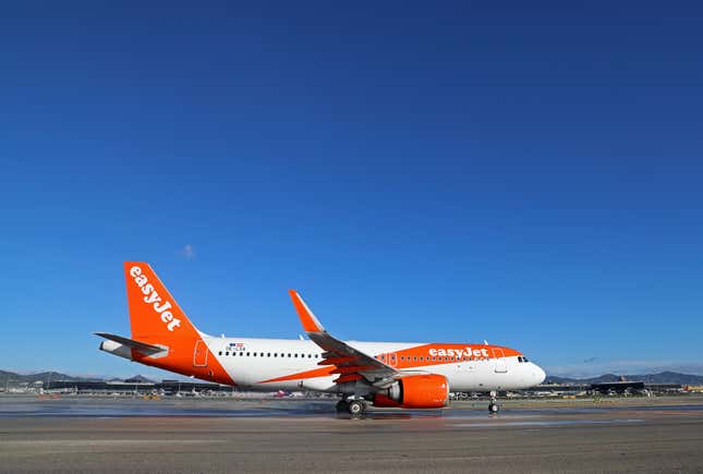 An easyJet Airbus plane