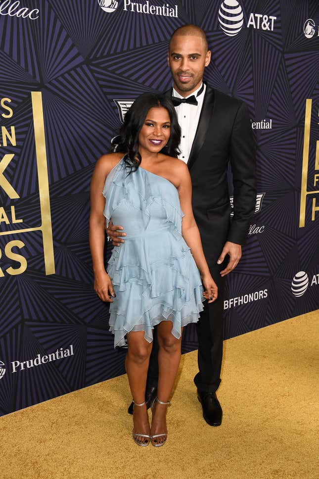 Nia Long and Ime Udoka in 2017