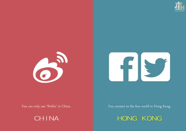 Image for article titled These illustrations show how different Hong Kong thinks it is from mainland China