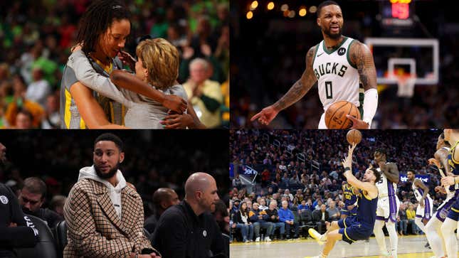 Image for article titled Kim Mulkey needs to do right by Brittney Griner; Ben Simmons a hero?; Klay Thompson being traded?