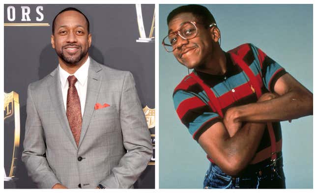 Bild für Artikel mit dem Titel Schnappen Sie sich Ihre Perlen! Jaleel White verrät, dass Steve Urkels äh... „Beule“ beim Dreh von „Alle unter einem Dach“ im Weg war