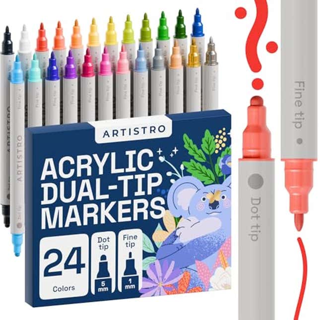 Image for article titled ARTISTRO 24 Acrylic Paint Pens, Now 40% Off