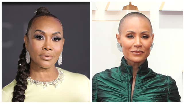 Vivica A. Fox, left; Jada Pinkett Smith.