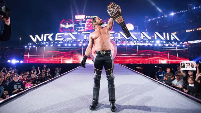 Seth Rollins Staring At The Championship