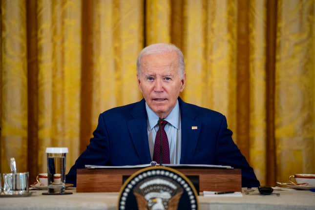 U.S. President Joe Biden on April 11, 2024.