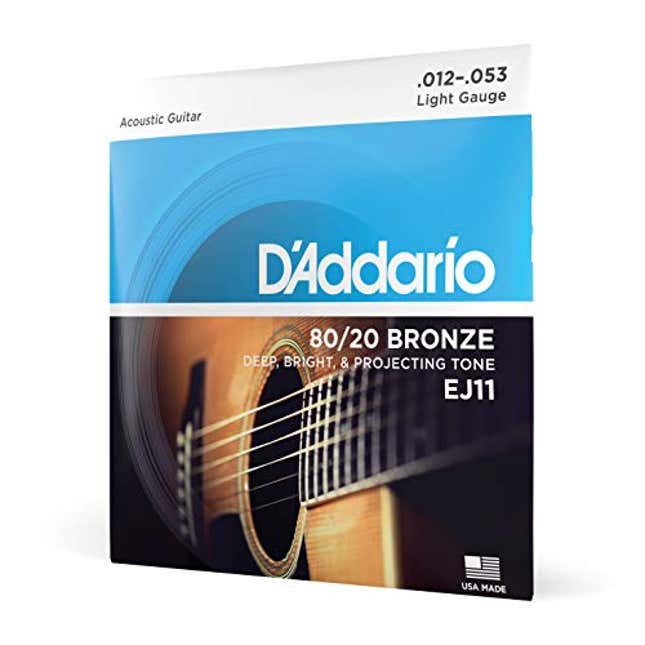 Image for article titled D'Addario Acoustic Guitar Strings, Now 36% Off
