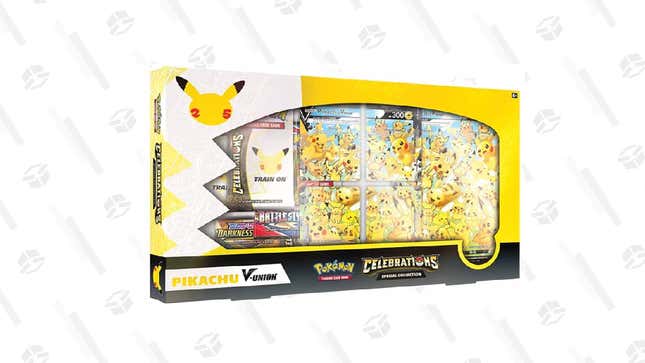 Pokemon TCG: 25th Anniversary Pikachu V-Union Collection | $79 | Amazon