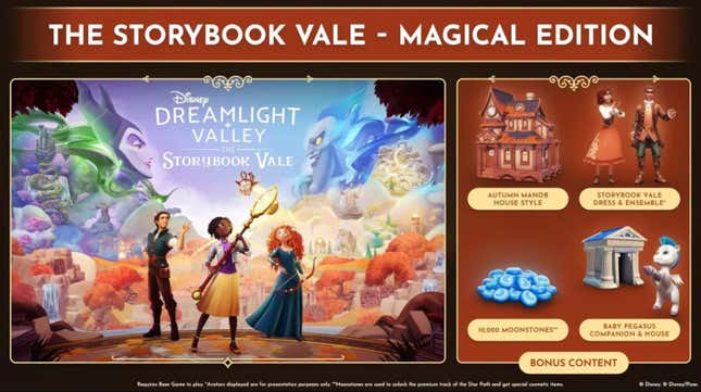 An image shows what's included in the Storybook Vale Magical Edition.