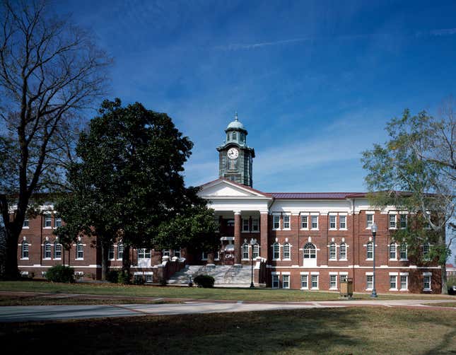 UNITED STATES - AUGUST 02: White Hall at Tuskegee University, Tuskegee, Alabama 