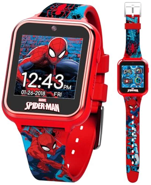 Image for article titled Accutime Marvel Spider-Man Red Educational Touchscreen Smart Watch Toy for Boys, Now 22% Off