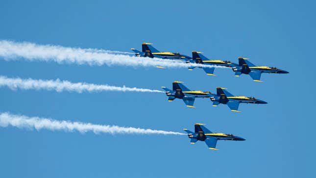Image for article titled A Popular Blue Angels Stunt Caused Thousands Of Dollars In Damages To A California Naval Base