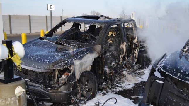Here's Video of the F-150 Lightning Fire That Made Ford Stop Production