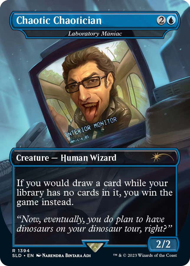 Image for article titled Magic: The Gathering&#39;s Secret Lair Anniversary Is Full of Sexy Ian Malcolm