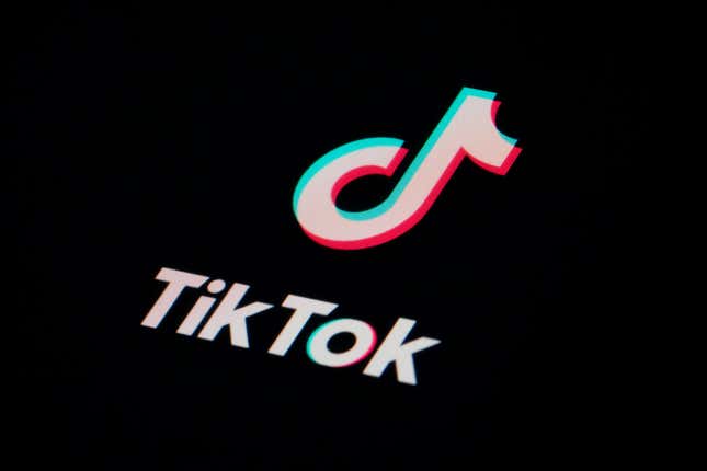 FILE - The icon for the video sharing TikTok app is seen on a smartphone, Feb. 28, 2023, in Marple Township, Pa. A federal judge on Monday, Dec. 11, in Texas has upheld the state’s TikTok ban on official devices and networks. The decision came months after The Knight First Amendment Institute at Columbia University challenged the ban, arguing it ban violated the First Amendment. (AP Photo/Matt Slocum, File)