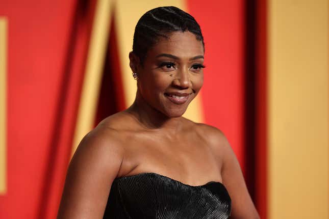 Tiffany Haddish attends the 2024 Vanity Fair Oscar Party Hosted By Radhika Jones at Wallis Annenberg Center for the Performing Arts on March 10, 2024 in Beverly Hills, California.