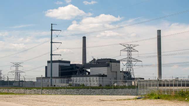 Una central eléctrica de carbón