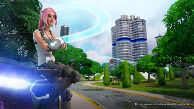 Imagen para el artículo titulado El próximo lanzamiento de automóvil de BMW está ocurriendo en Fortnite