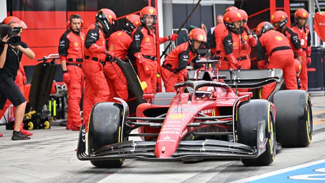 There it is: one of the many moments where Charles Leclerc’s Hungarian Grand Prix victory dreams died.