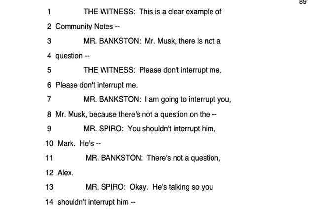 Image for article titled Best Moments From Elon Musk&#39;s Deposition He Doesn&#39;t Want You to Read