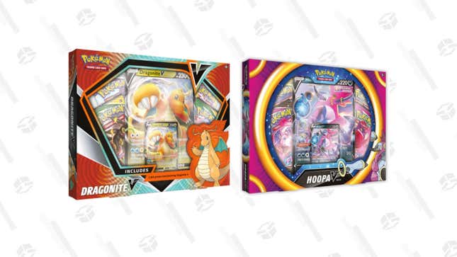 Image for article titled Catch This Pokémon TCG: Dragonite V Hoopa V Box Right Now for Just $20